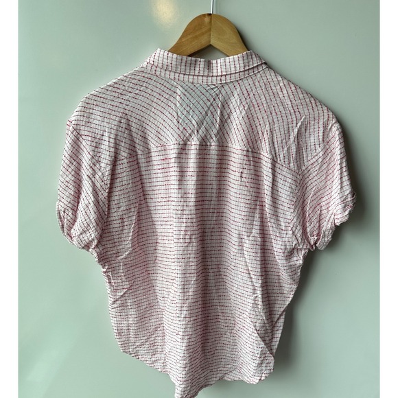 McGuire Button Down Shirt Pink Short Casual  Linen‎ Blend Summer Lightweight